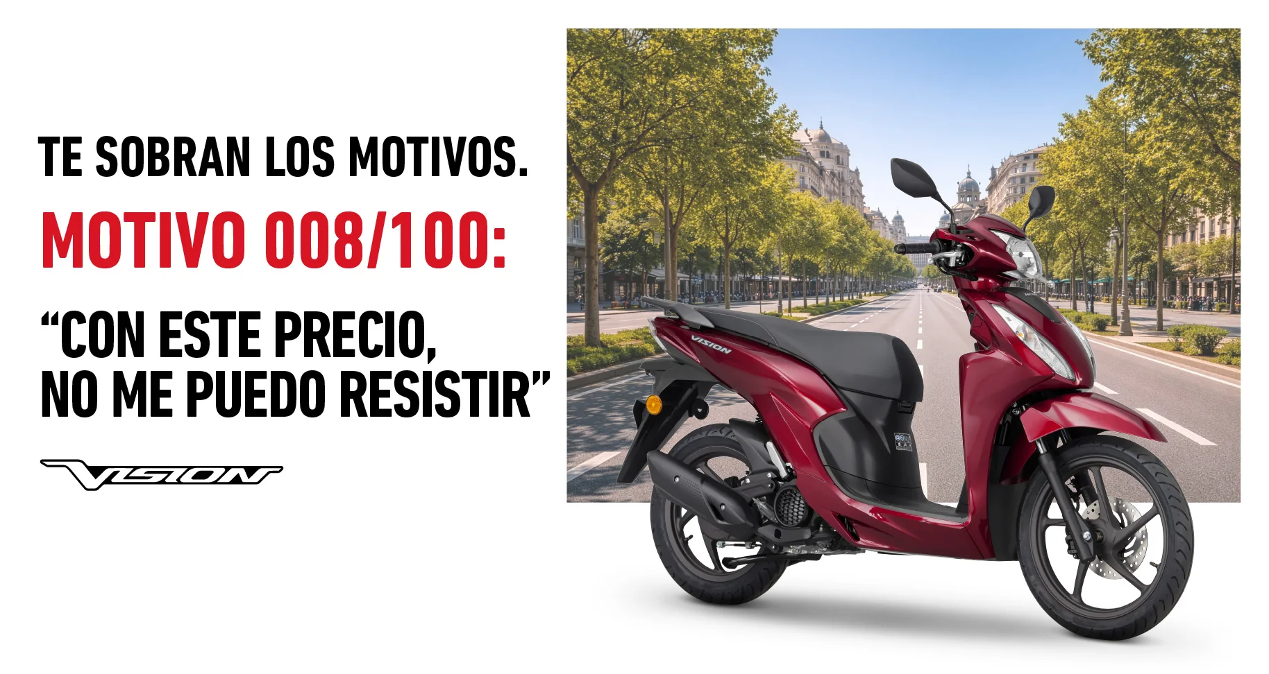 Honda Vision, ahora por 2.299 €
